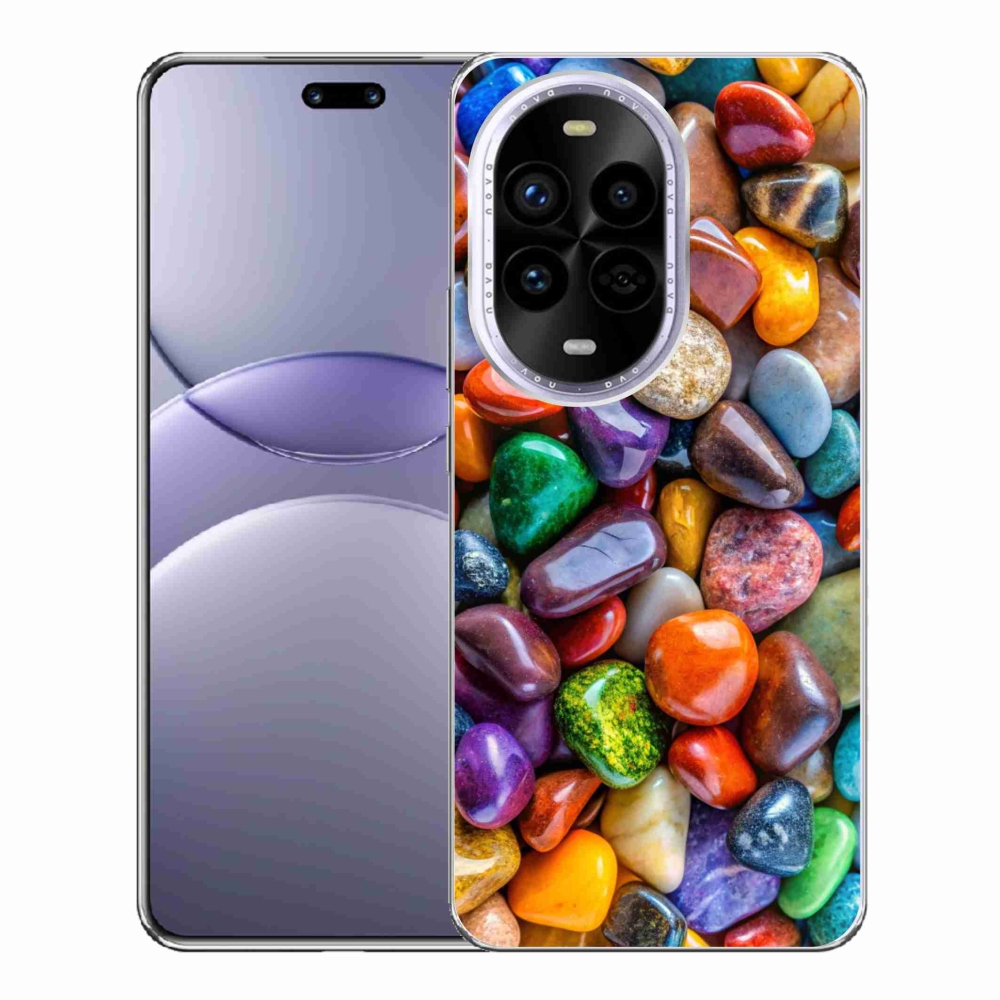 Gelový kryt mmCase na Huawei Nova 13 Pro 5G - barevné kamínky