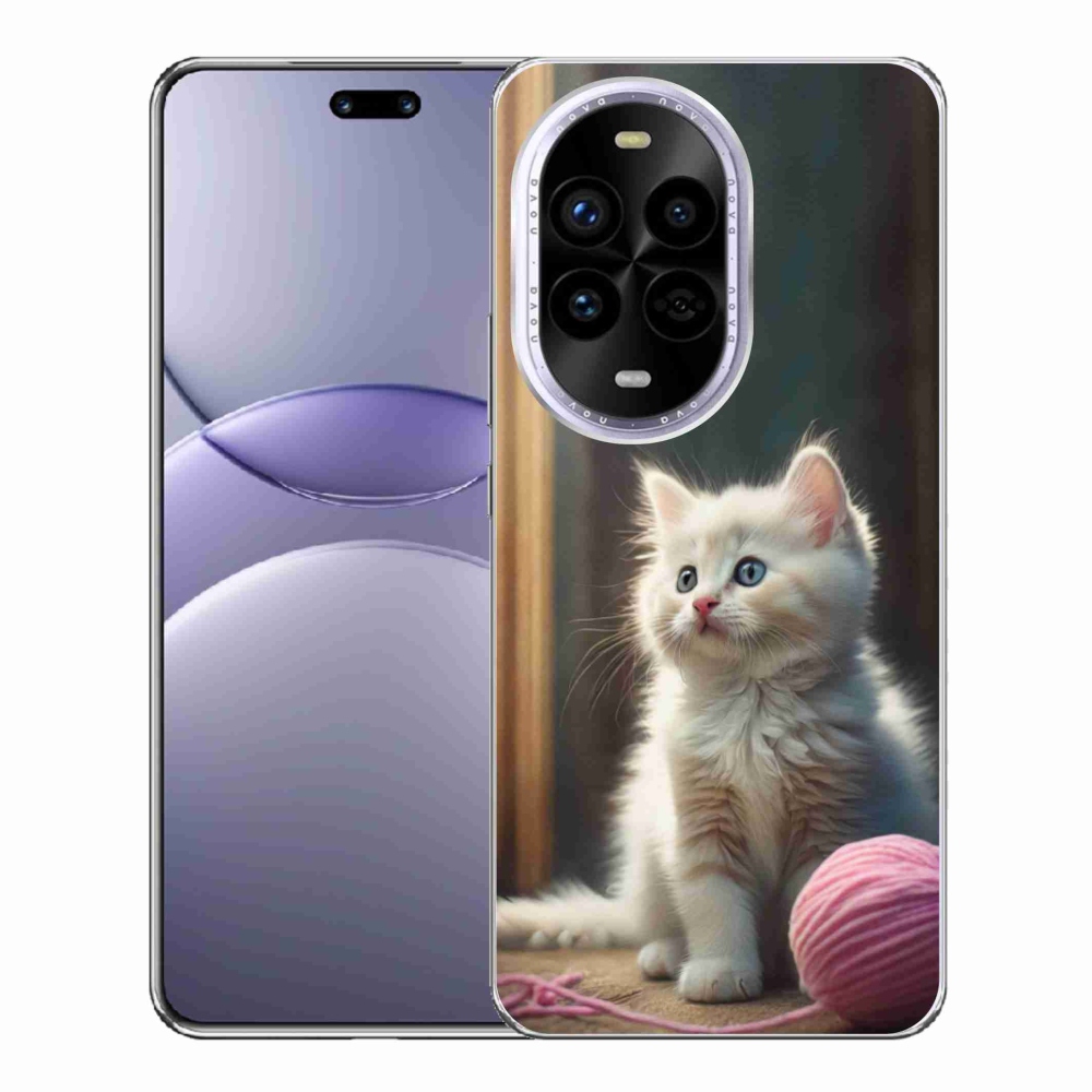 Gelový kryt mmCase na Huawei Nova 13 Pro 5G - bílé kotě 2