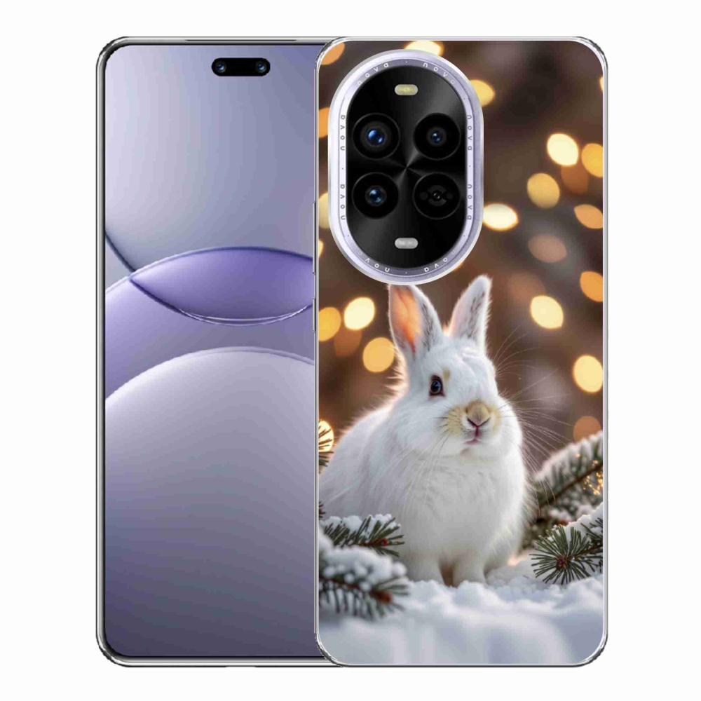 Gelový kryt mmCase na Huawei Nova 13 Pro 5G - bílý zajíc