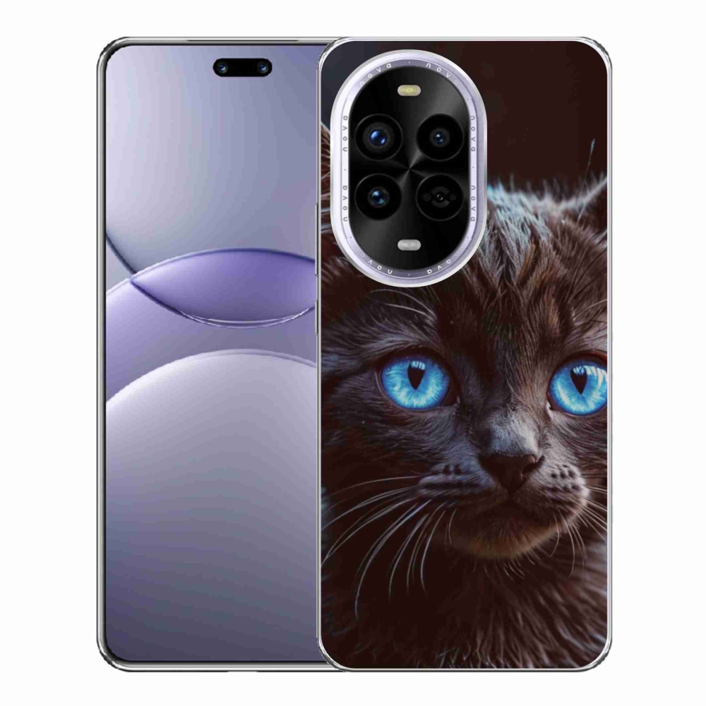 Gelový kryt mmCase na Huawei Nova 13 Pro 5G - černé kotě 2