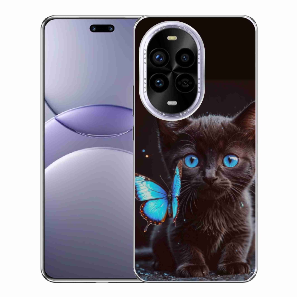 Gelový kryt mmCase na Huawei Nova 13 Pro 5G - černé kotě 3