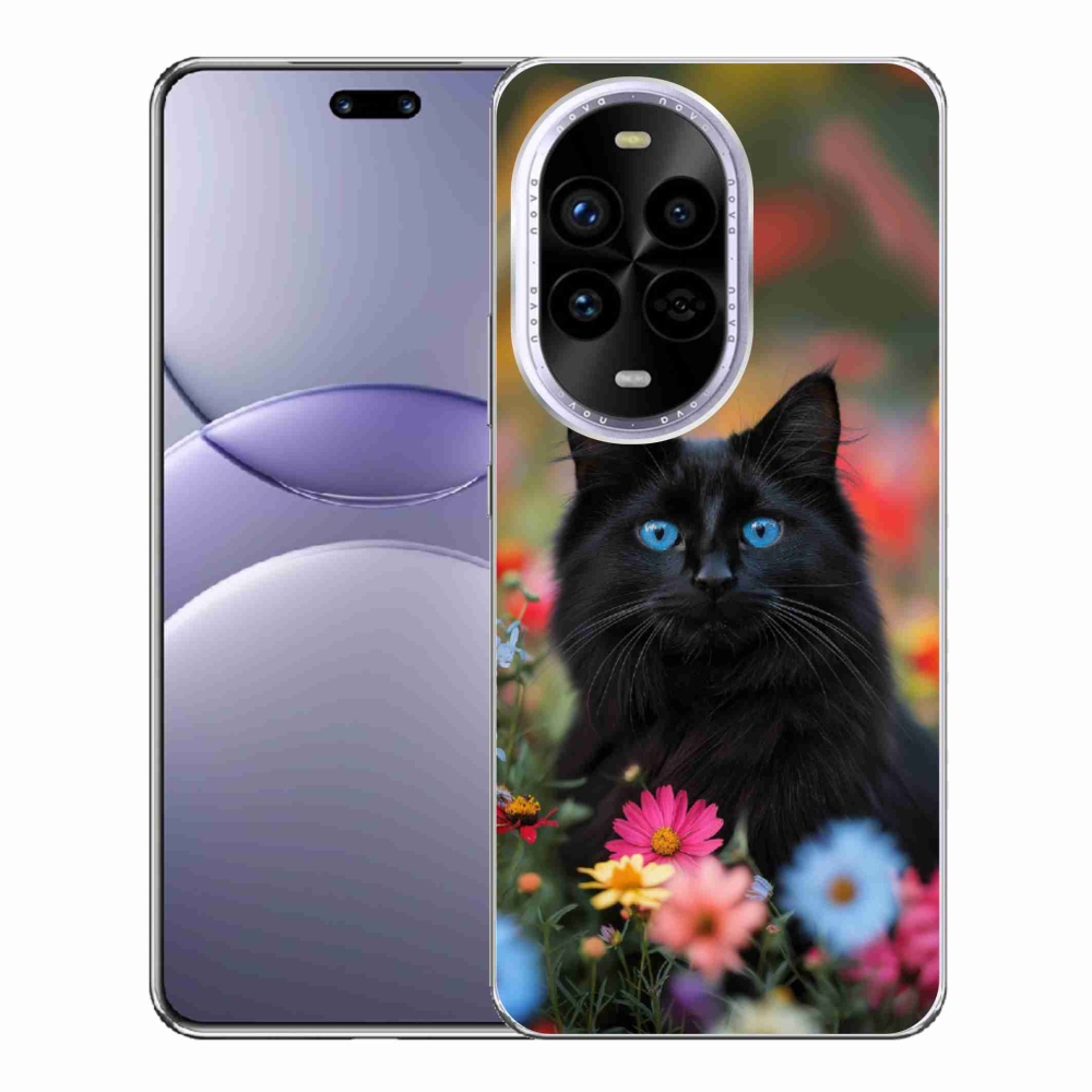 Gelový kryt mmCase na Huawei Nova 13 Pro 5G - černé kotě 4