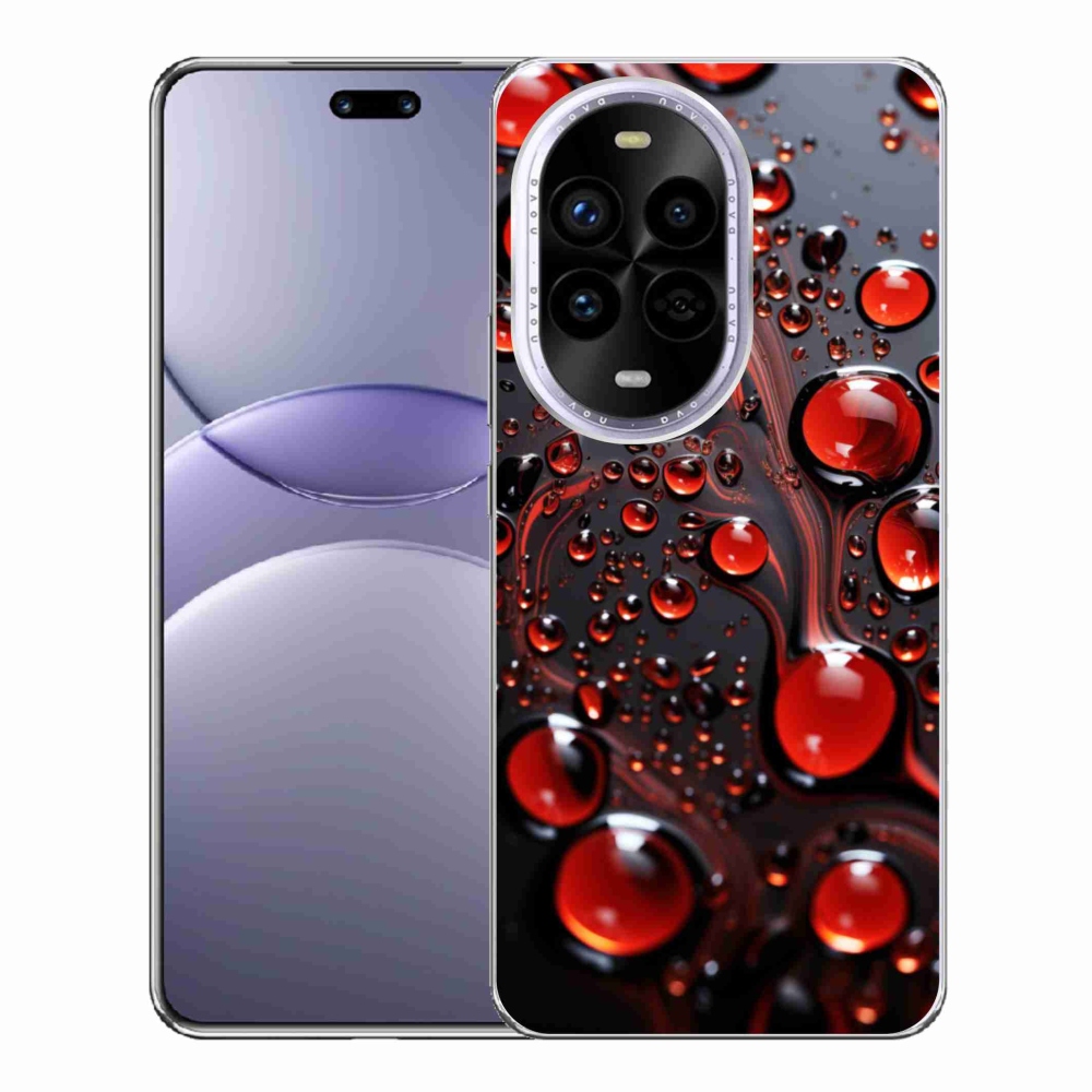 Gelový kryt mmCase na Huawei Nova 13 Pro 5G - červené kapky 2