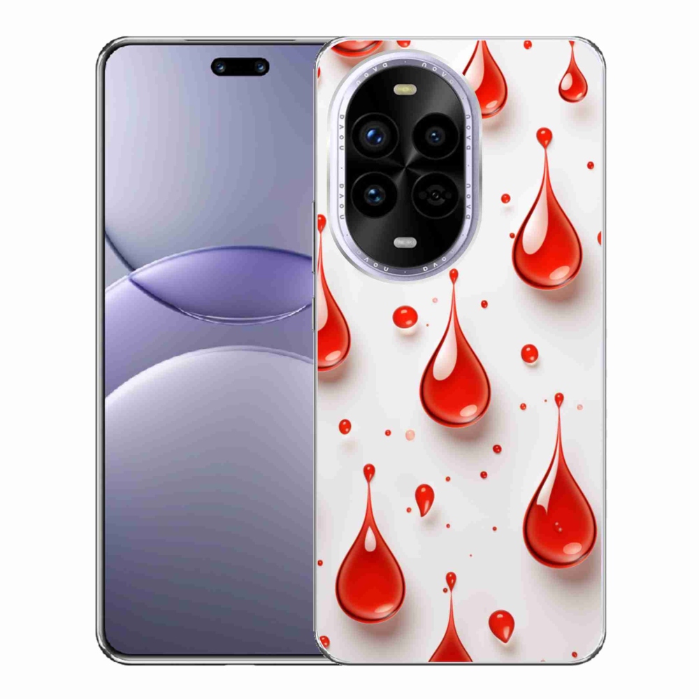Gelový kryt mmCase na Huawei Nova 13 Pro 5G - červené kapky