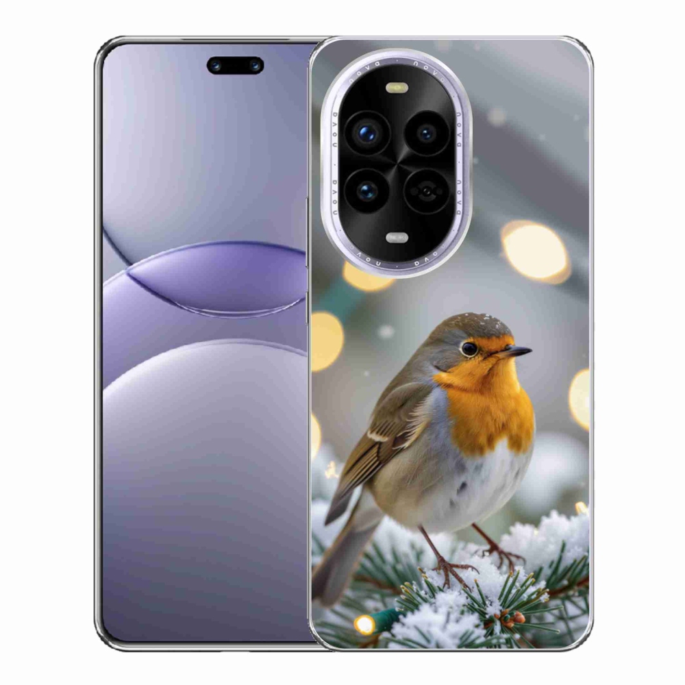 Gelový kryt mmCase na Huawei Nova 13 Pro 5G - červenka v zimě