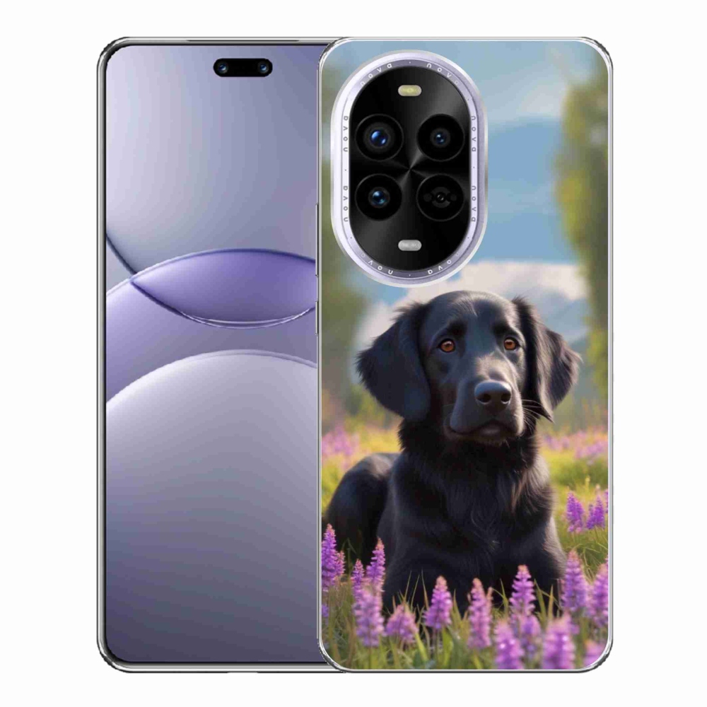 Gelový kryt mmCase na Huawei Nova 13 Pro 5G - elegantní černý retrívr