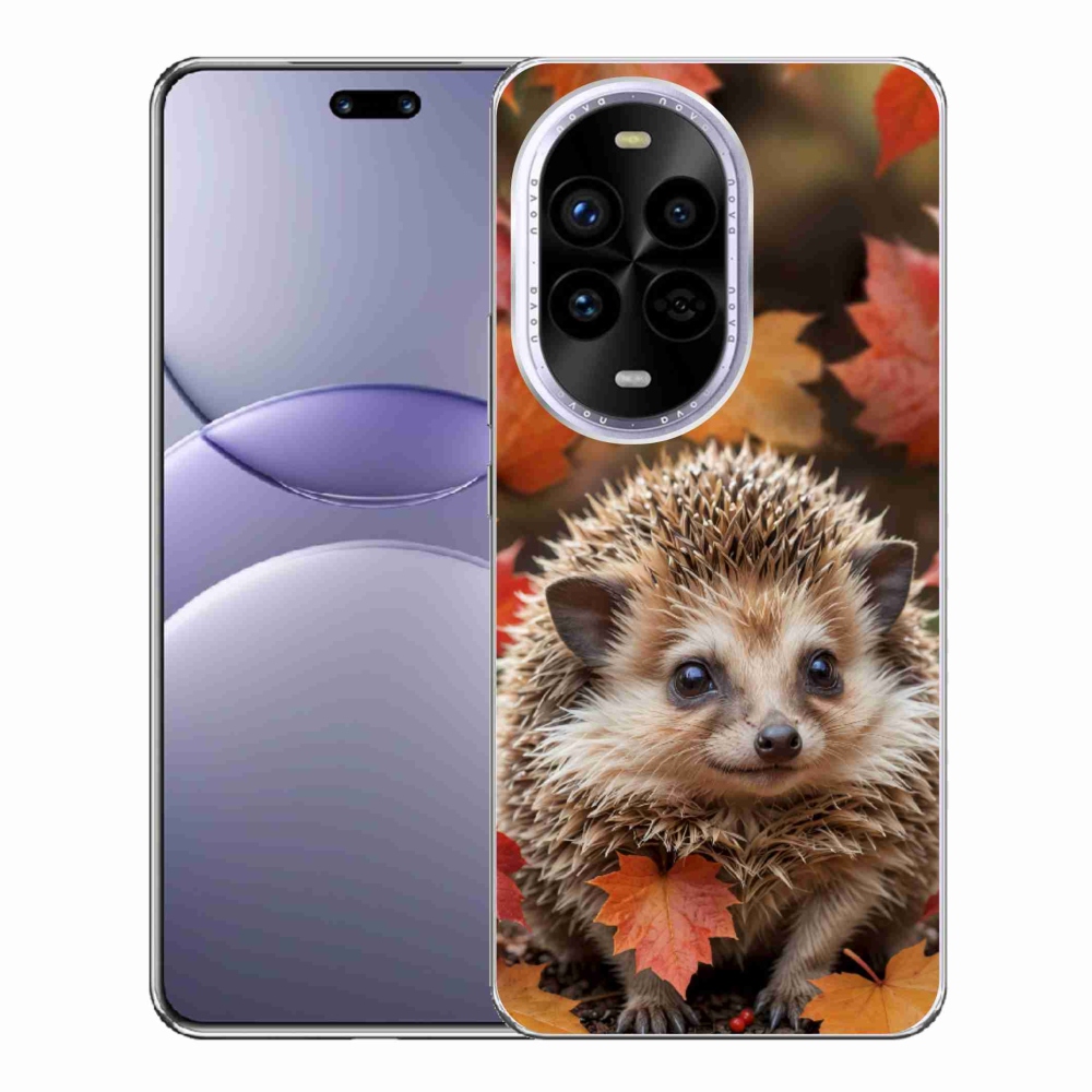 Gelový kryt mmCase na Huawei Nova 13 Pro 5G - ježek v listí