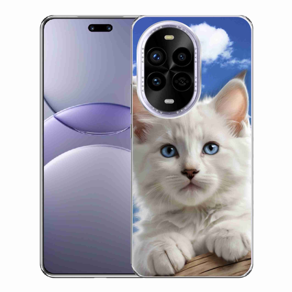 Gelový kryt mmCase na Huawei Nova 13 Pro 5G - kotě a oblaka