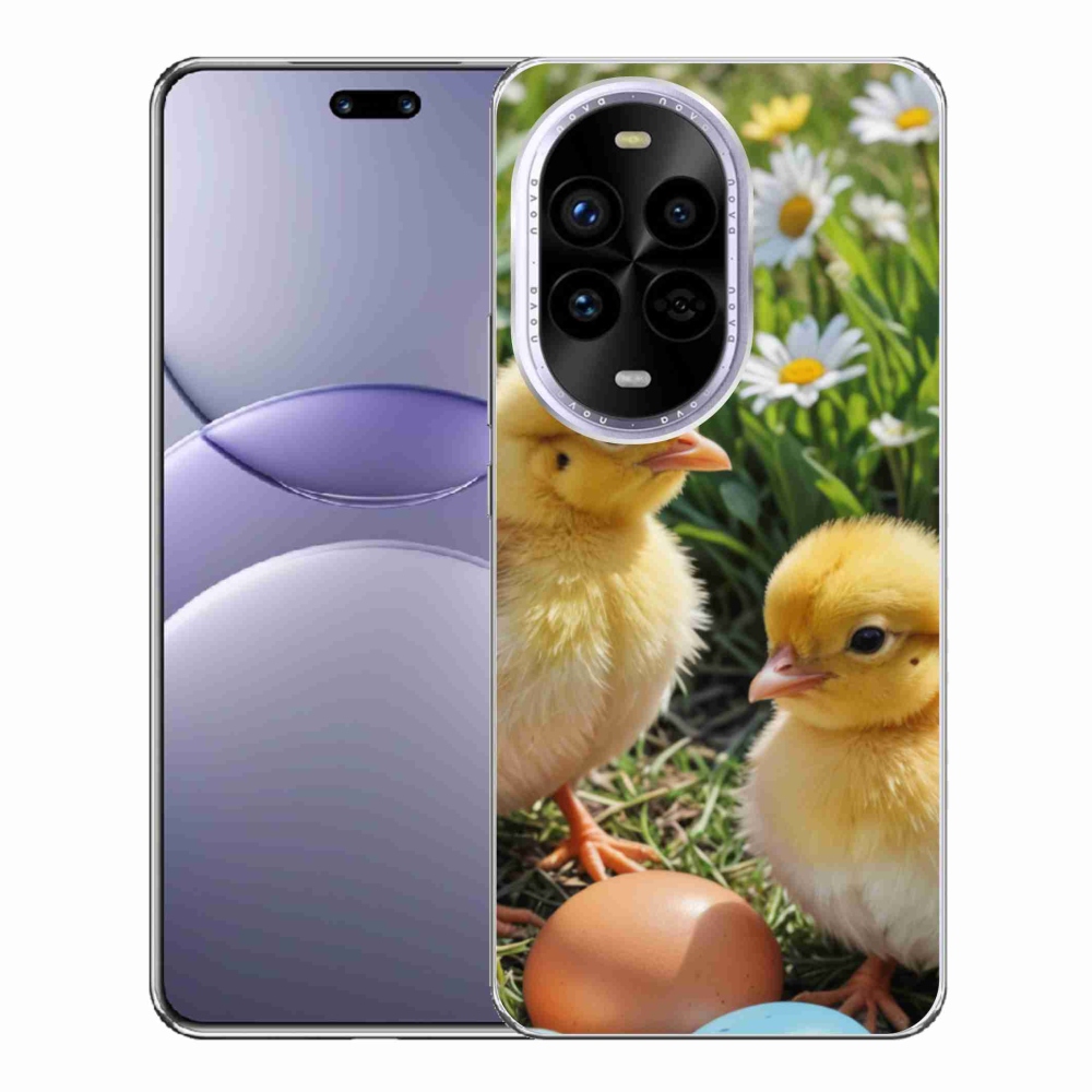 Gelový kryt mmCase na Huawei Nova 13 Pro 5G - kuřátka
