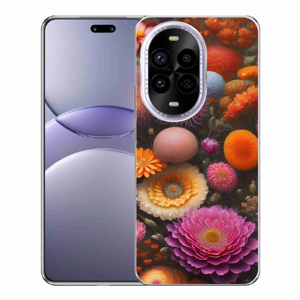 Gelový kryt mmCase na Huawei Nova 13 Pro 5G - květinová kompozice