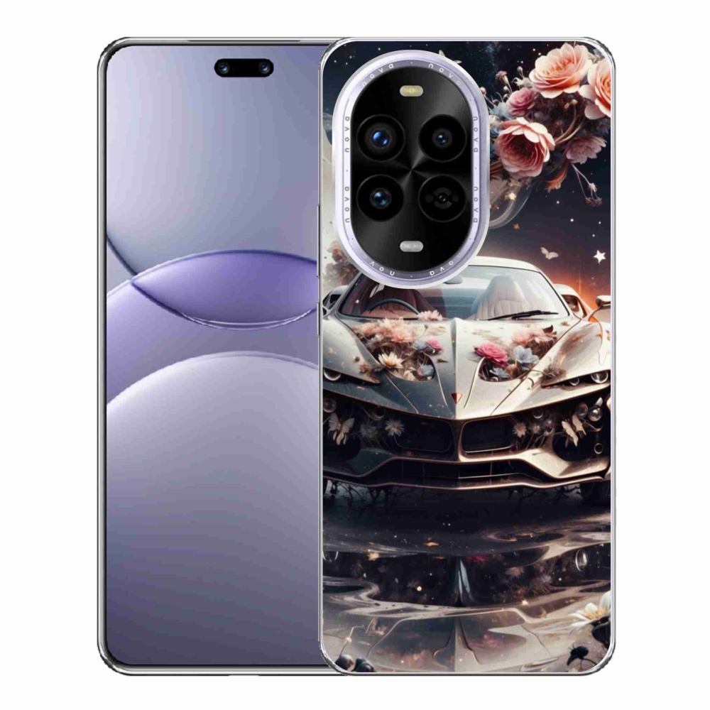 Gelový kryt mmCase na Huawei Nova 13 Pro 5G - květinový sportovní vůz