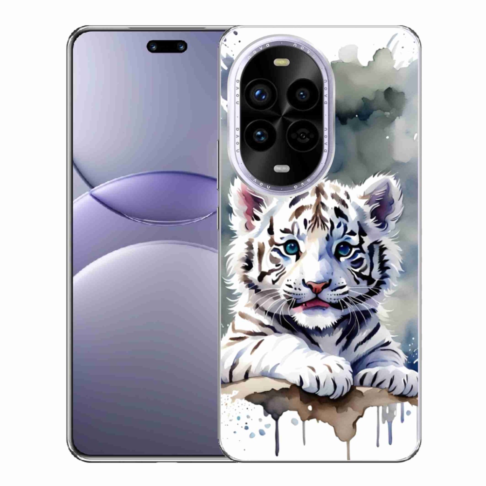 Gelový kryt mmCase na Huawei Nova 13 Pro 5G - mládě bílého tygra