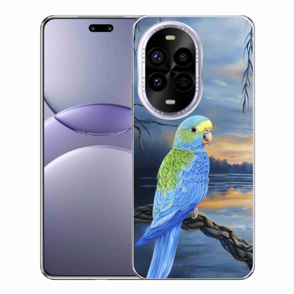 Gelový kryt mmCase na Huawei Nova 13 Pro 5G - modrý papoušek
