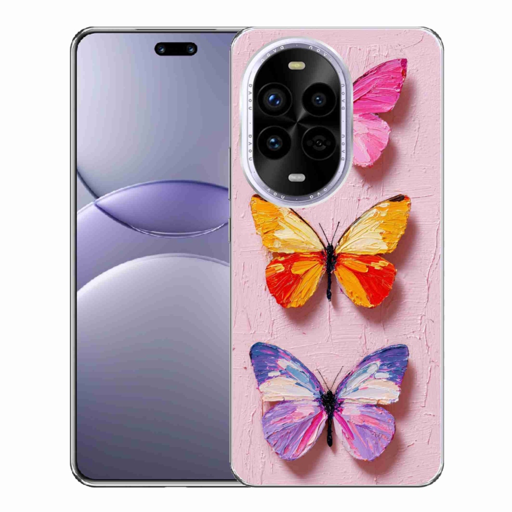 Gelový kryt mmCase na Huawei Nova 13 Pro 5G - motýlí trojice