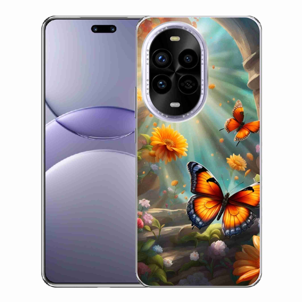 Gelový kryt mmCase na Huawei Nova 13 Pro 5G - motýlí zahrada 2