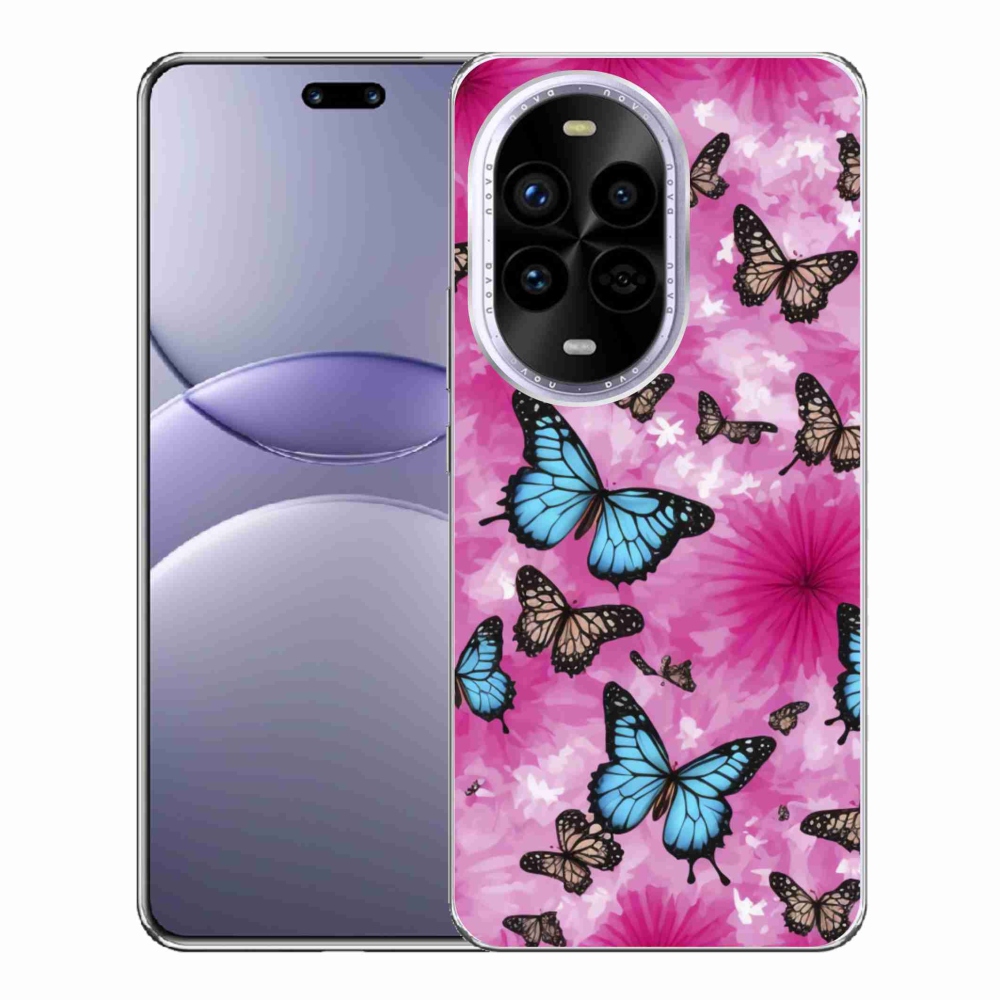 Gelový kryt mmCase na Huawei Nova 13 Pro 5G - motýlí zahrada