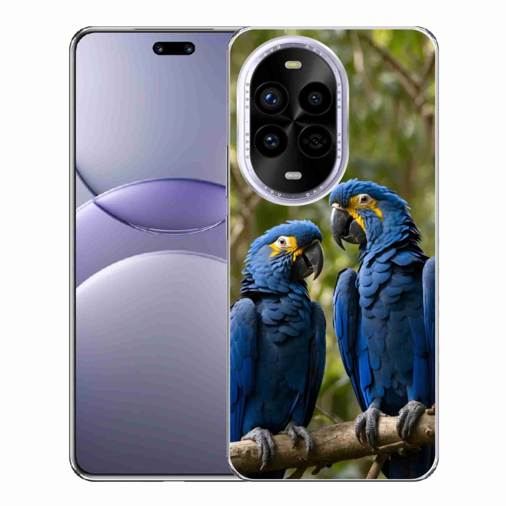 Gelový kryt mmCase na Huawei Nova 13 Pro 5G - papouščí duo