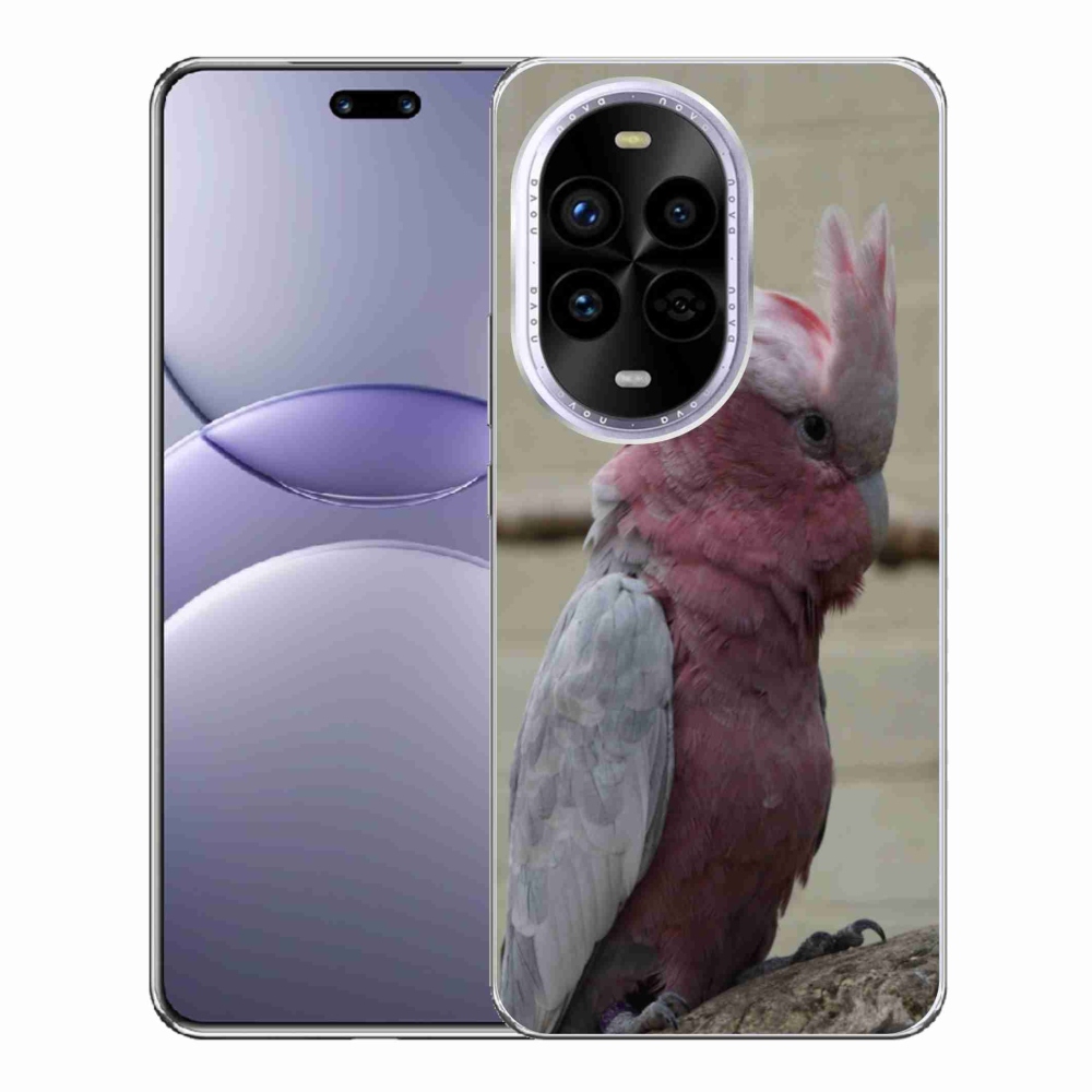 Gelový kryt mmCase na Huawei Nova 13 Pro 5G - papoušek kakadu růžový