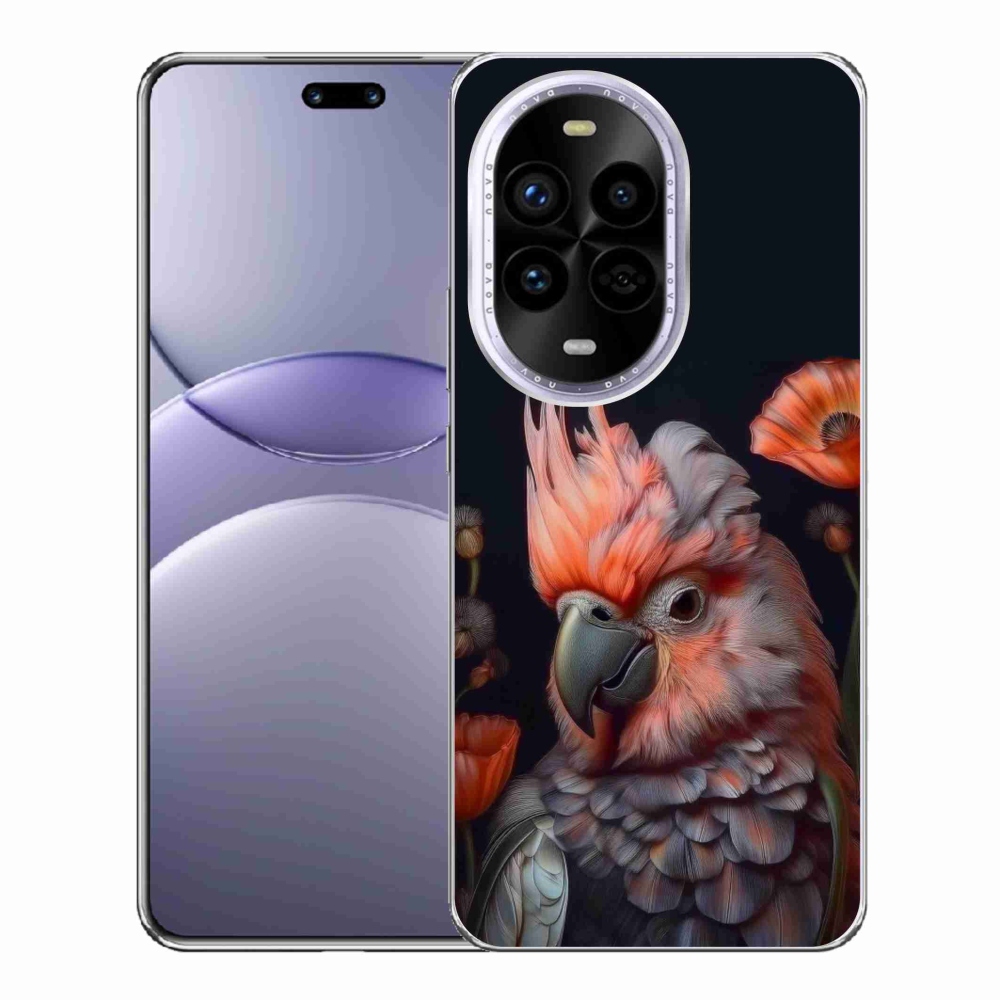 Gelový kryt mmCase na Huawei Nova 13 Pro 5G - papoušek kakadu v barvách