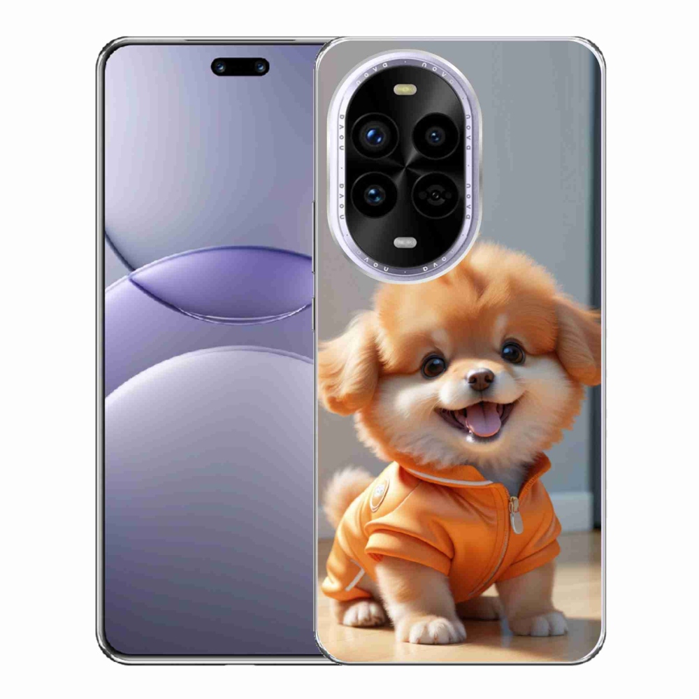 Gelový kryt mmCase na Huawei Nova 13 Pro 5G - roztomilý pomeranian v mikině