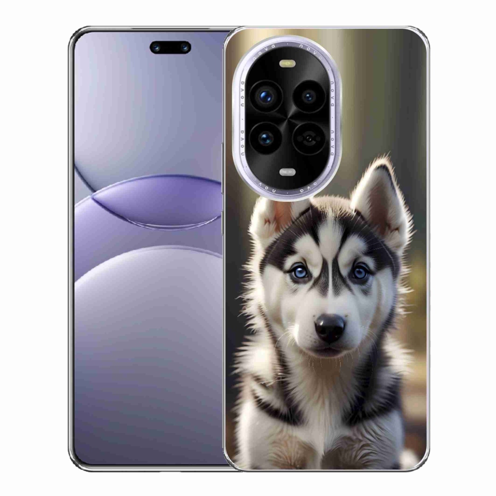 Gelový kryt mmCase na Huawei Nova 13 Pro 5G - roztomilý sibiřský husky