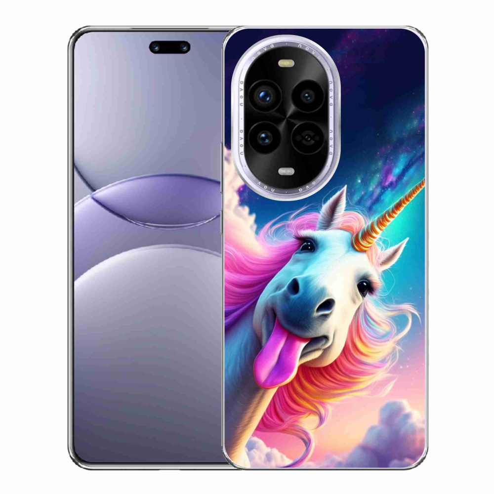 Gelový kryt mmCase na Huawei Nova 13 Pro 5G - šílený jednorožec