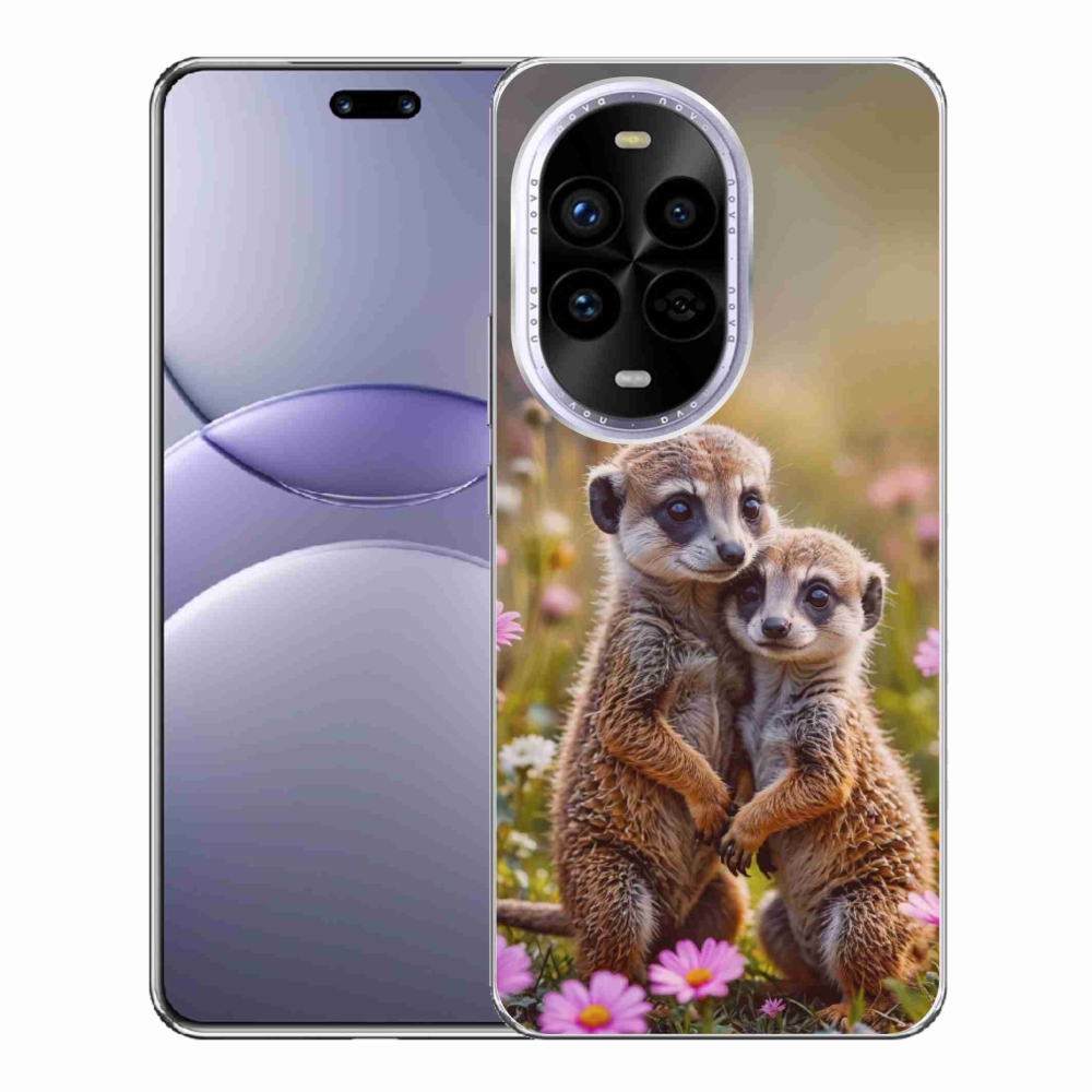 Gelový kryt mmCase na Huawei Nova 13 Pro 5G - surikatí duo