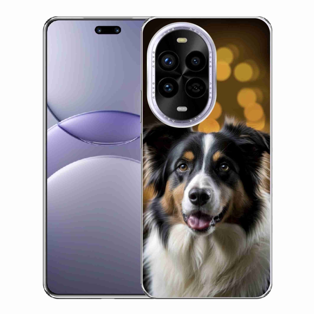 Gelový kryt mmCase na Huawei Nova 13 Pro 5G - usměvavý australský ovčák