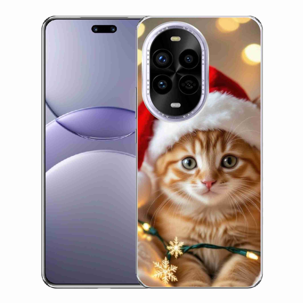 Gelový kryt mmCase na Huawei Nova 13 Pro 5G - vánoční kotě