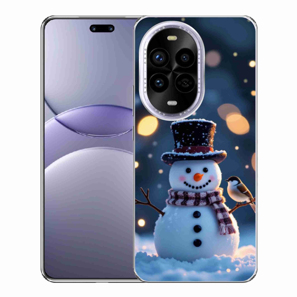 Gelový kryt mmCase na Huawei Nova 13 Pro 5G - vánoční sněhulák