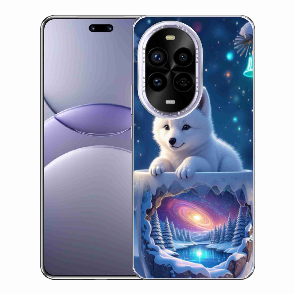 Gelový kryt mmCase na Huawei Nova 13 Pro 5G - vánoční štěně