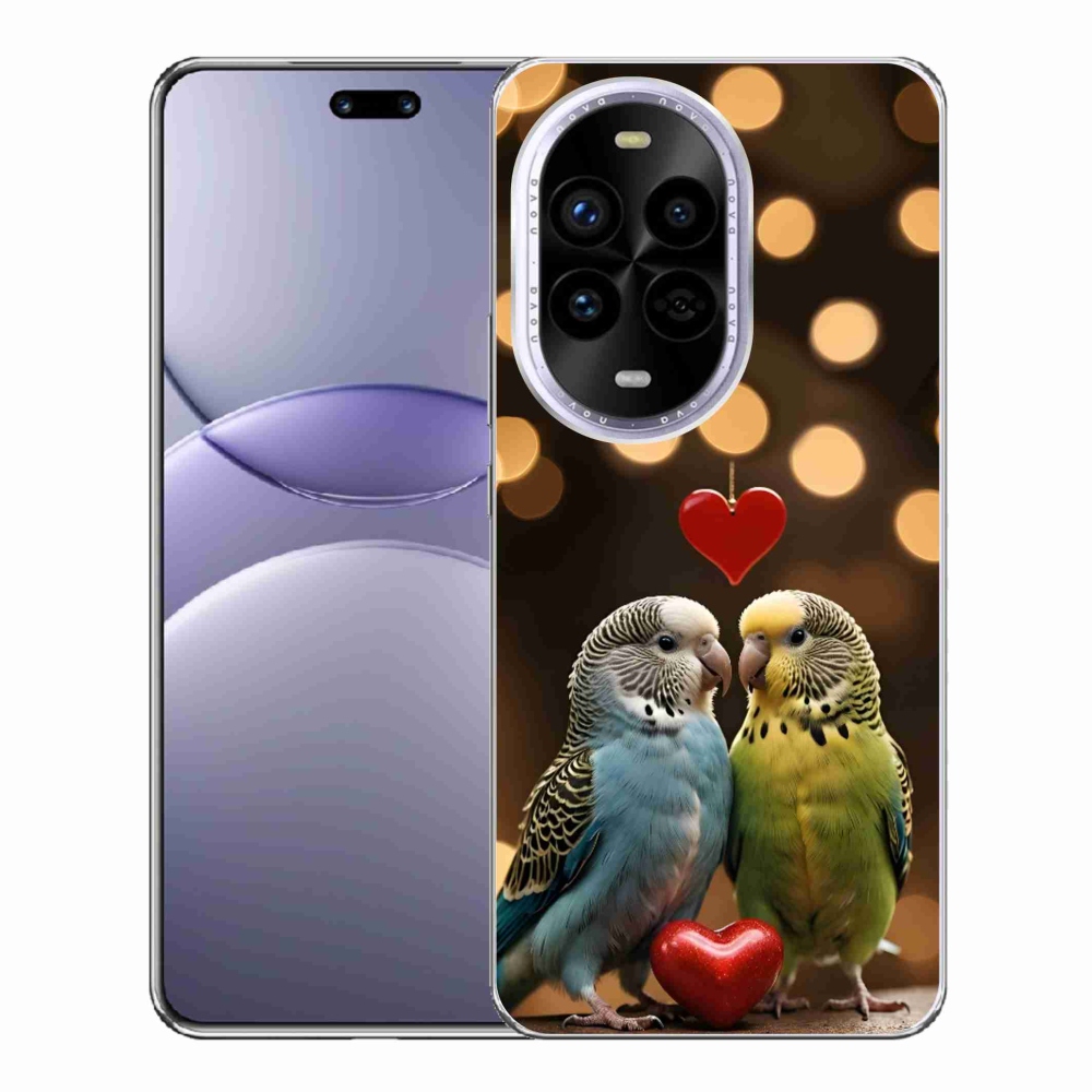 Gelový kryt mmCase na Huawei Nova 13 Pro 5G - zamilovaní papoušci