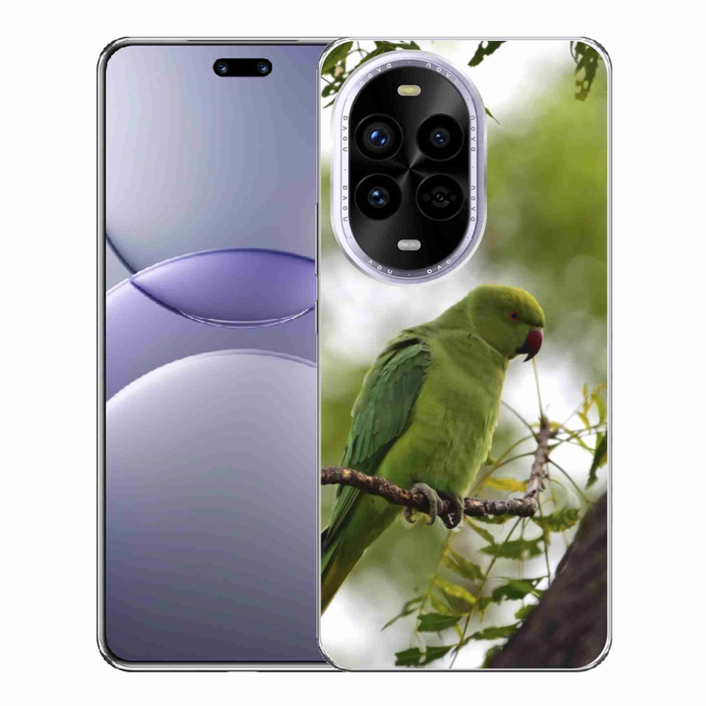 Gelový kryt mmCase na Huawei Nova 13 Pro 5G - zelený papoušek