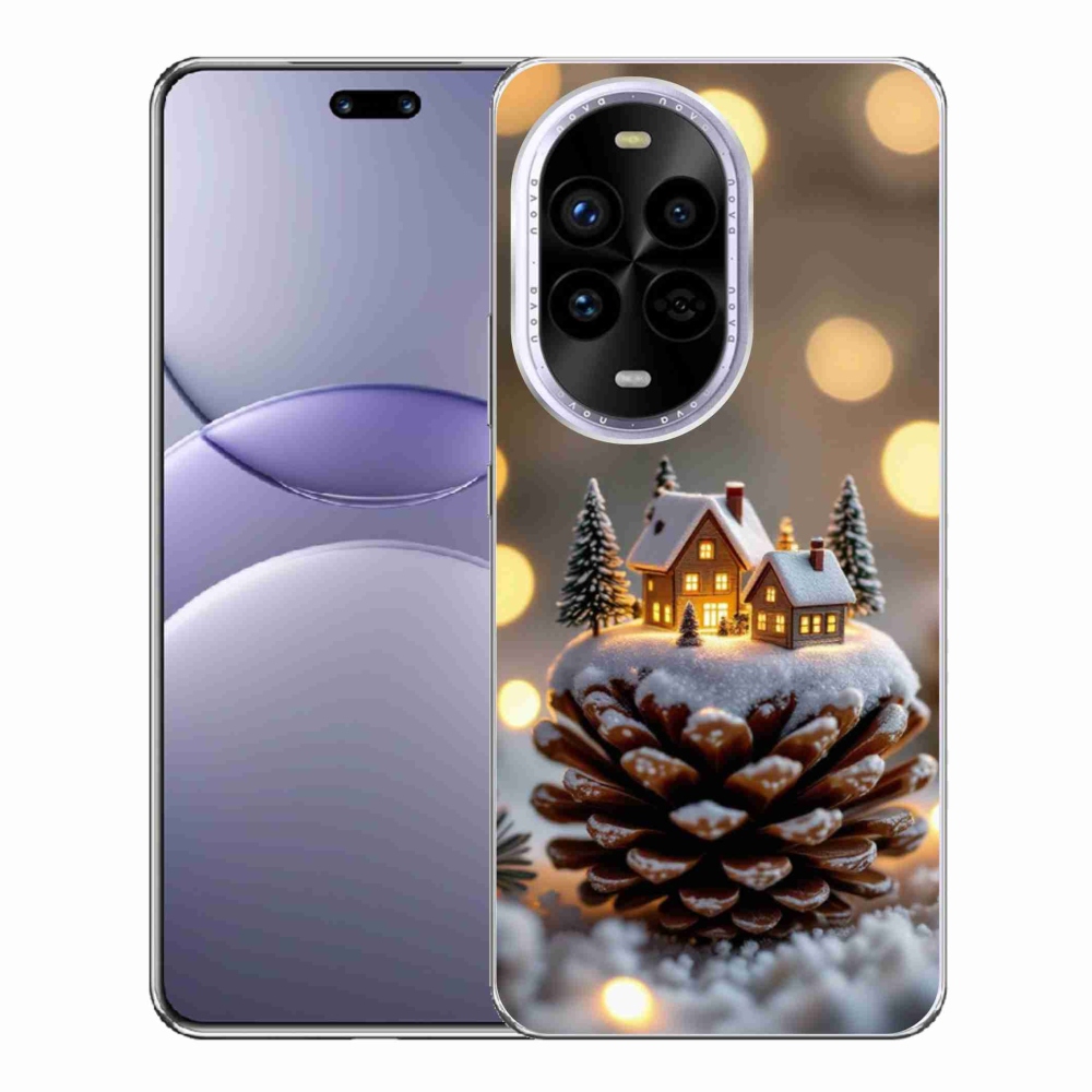 Gelový kryt mmCase na Huawei Nova 13 Pro 5G - zimní vesnička