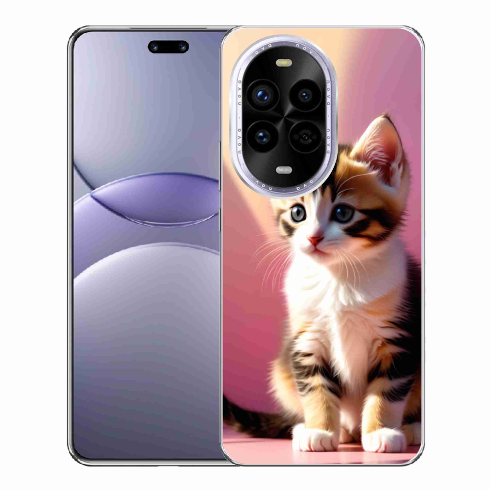 Gelový kryt mmCase na Huawei Nova 13 Pro 5G - zvědavé kotě 2