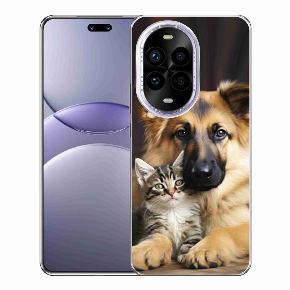 Gelový kryt mmCase na Huawei Nova 13 Pro 5G - zvířecí přátelství