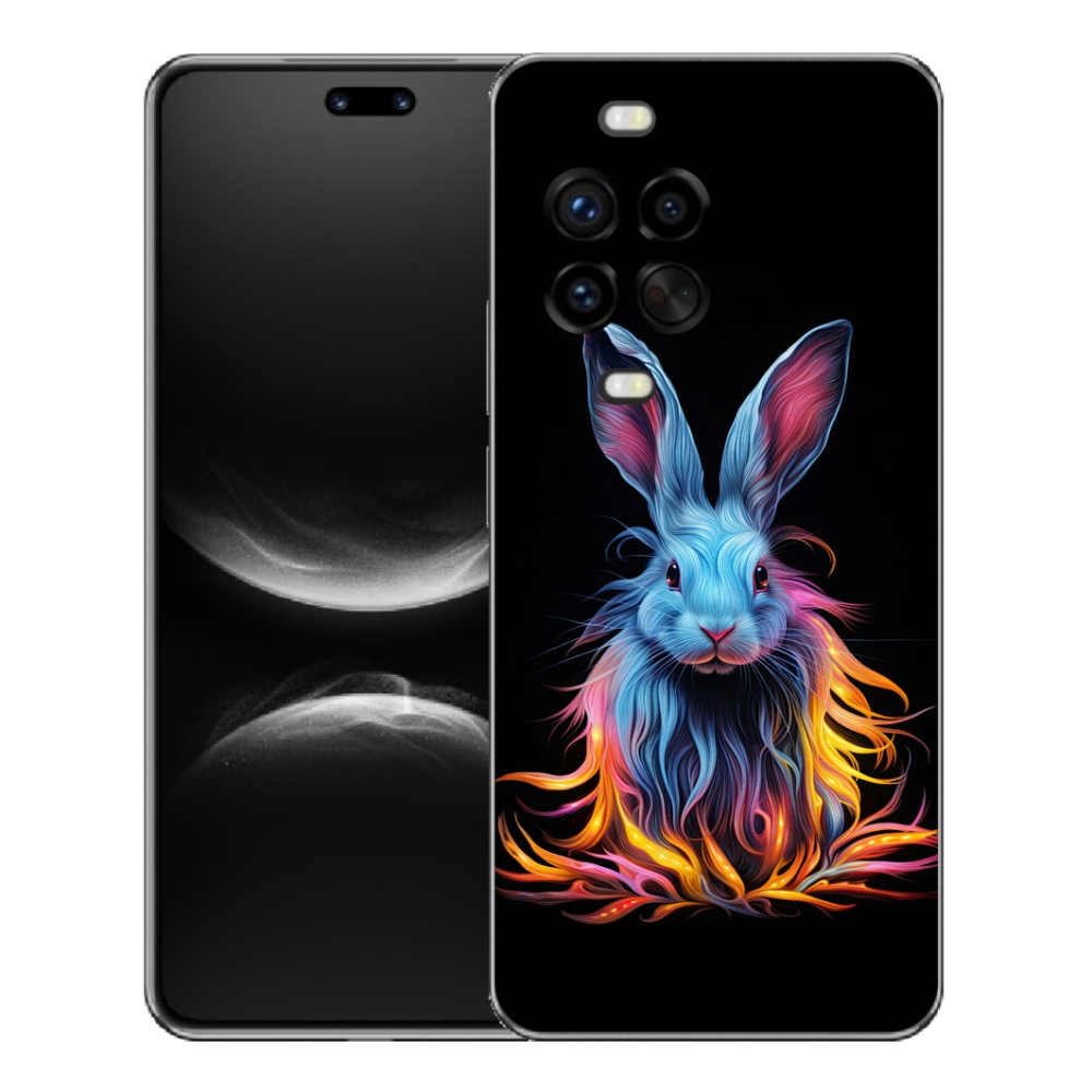 Gelový kryt mmCase na Huawei Nova 14 Pro - abstraktní zajíc