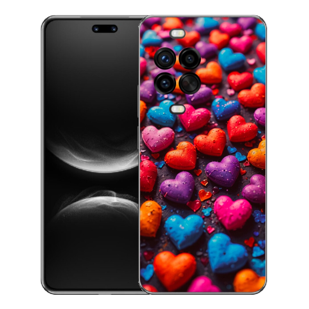 Gelový kryt mmCase na Huawei Nova 14 Pro - barevná srdce
