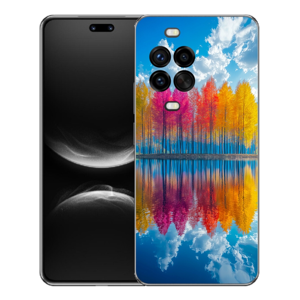 Gelový kryt mmCase na Huawei Nova 14 Pro - barevné stromy