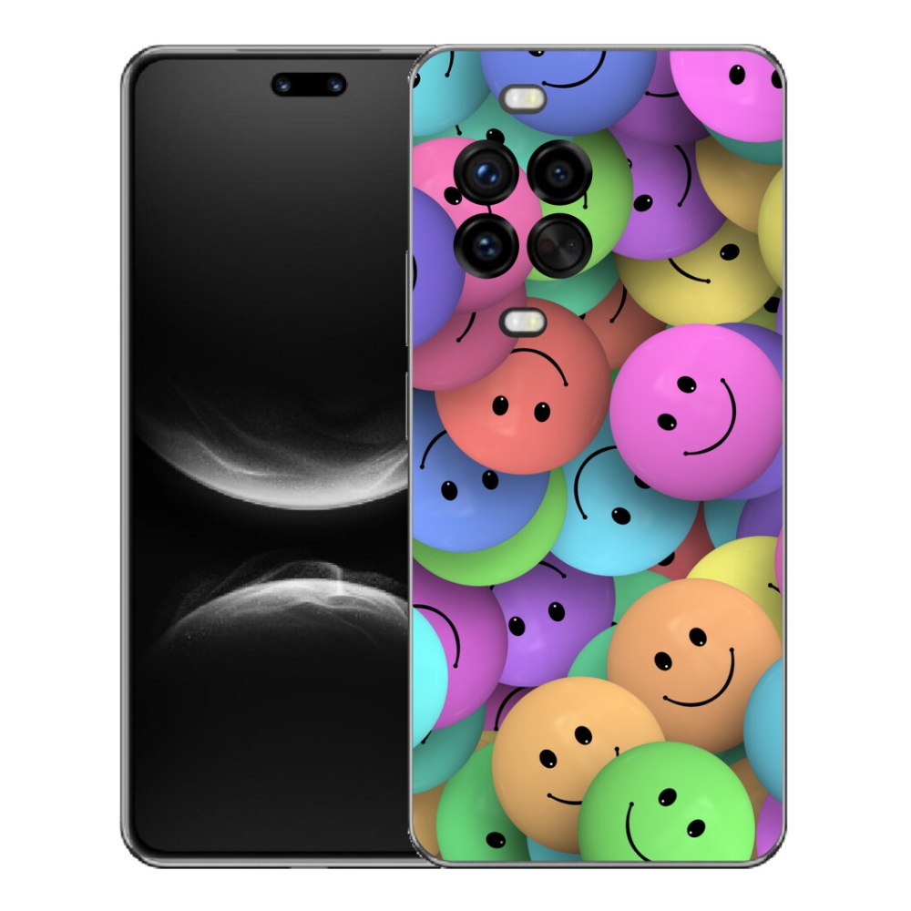 Gelový kryt mmCase na Huawei Nova 14 Pro - barevní smajlíci