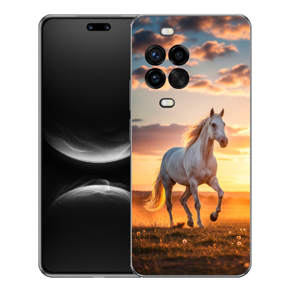 Gelový kryt mmCase na Huawei Nova 14 Pro - běžící bílý kůň 2