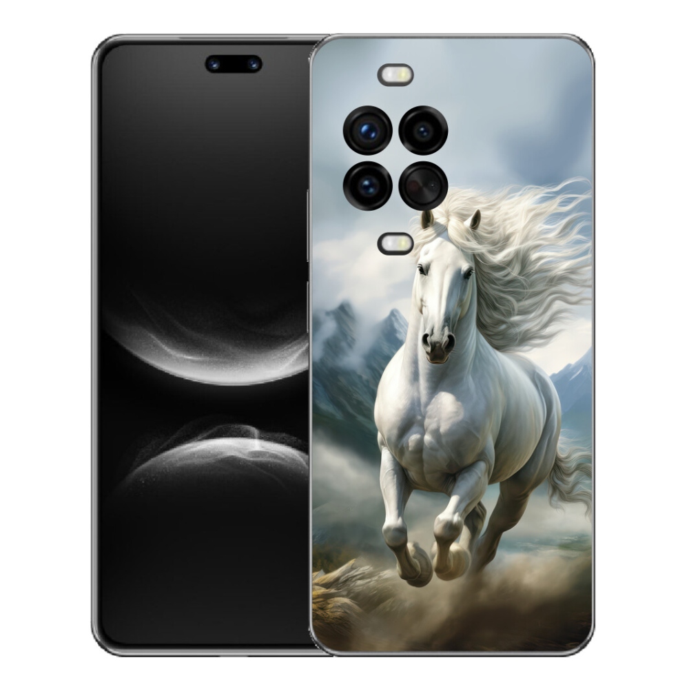 Gelový kryt mmCase na Huawei Nova 14 Pro - běžící bílý kůň 3