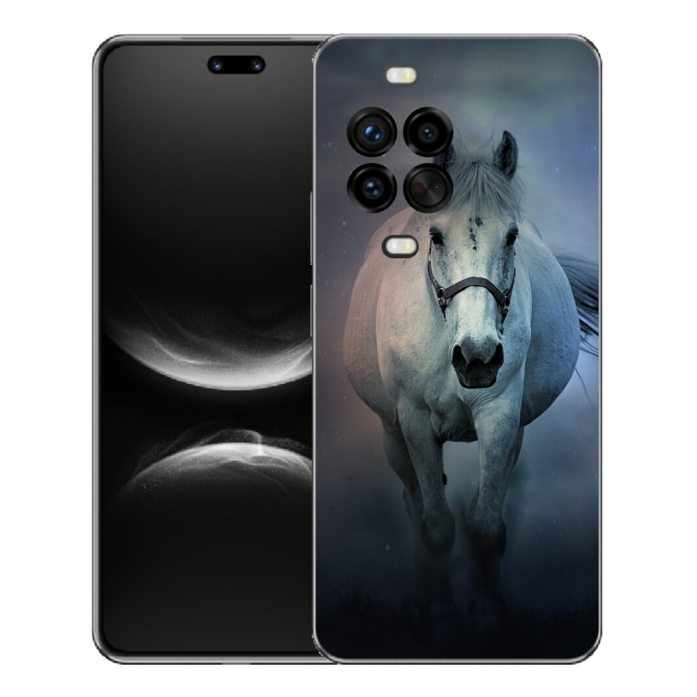 Gelový kryt mmCase na Huawei Nova 14 Pro - běžící bílý kůň
