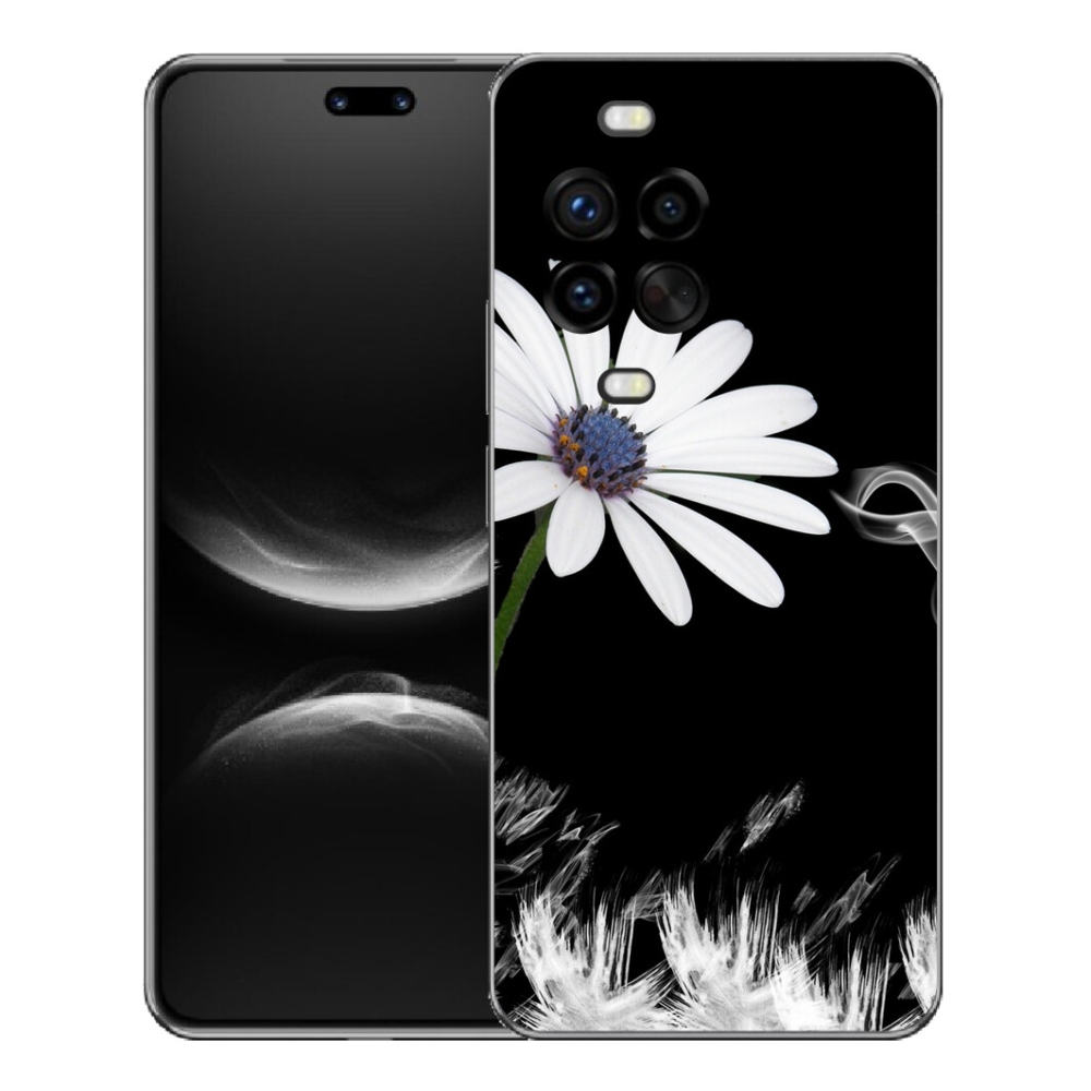 Gelový kryt mmCase na Huawei Nova 14 Pro - bílá květina