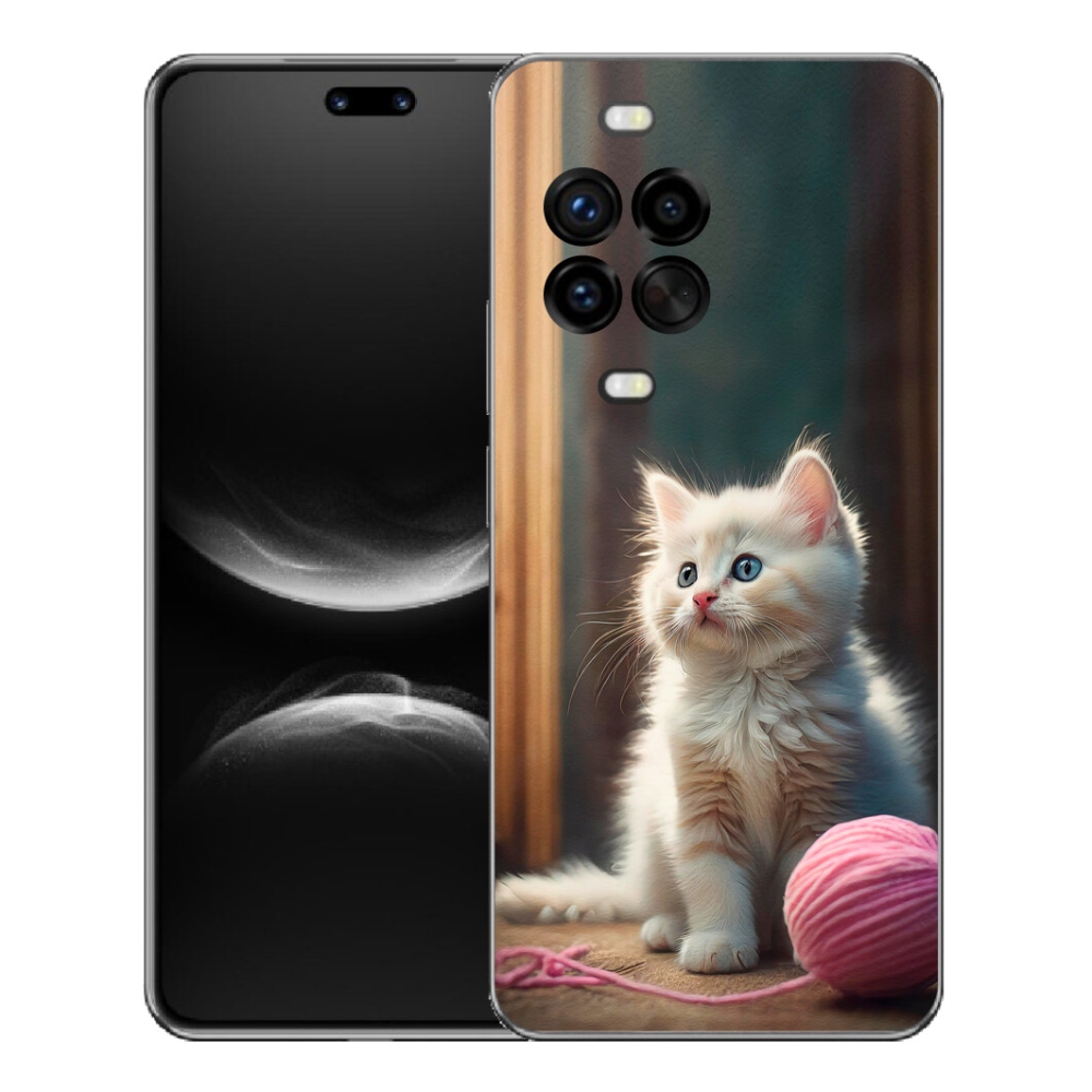Gelový kryt mmCase na Huawei Nova 14 Pro - bílé kotě 2