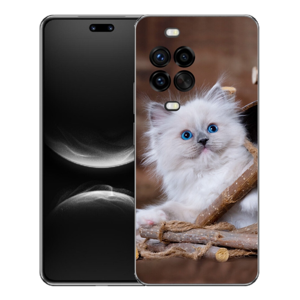 Gelový kryt mmCase na Huawei Nova 14 Pro - bílé kotě