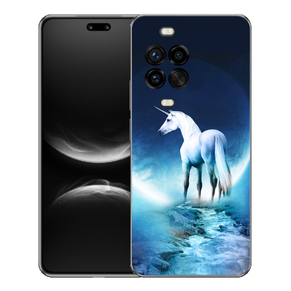 Gelový kryt mmCase na Huawei Nova 14 Pro - bílý jednorožec