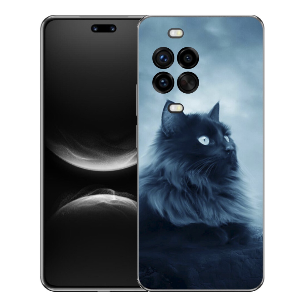 Gelový kryt mmCase na Huawei Nova 14 Pro - černá kočka 1