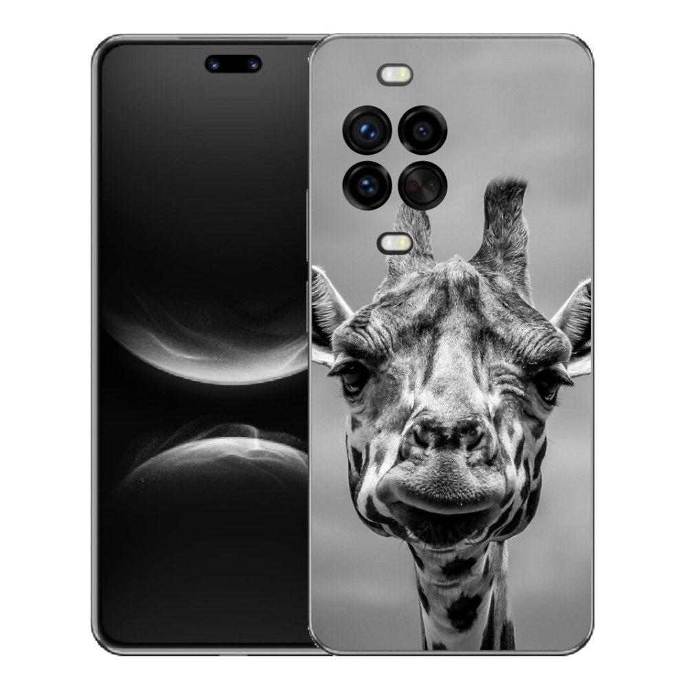 Gelový kryt mmCase na Huawei Nova 14 Pro - černobílá žirafa
