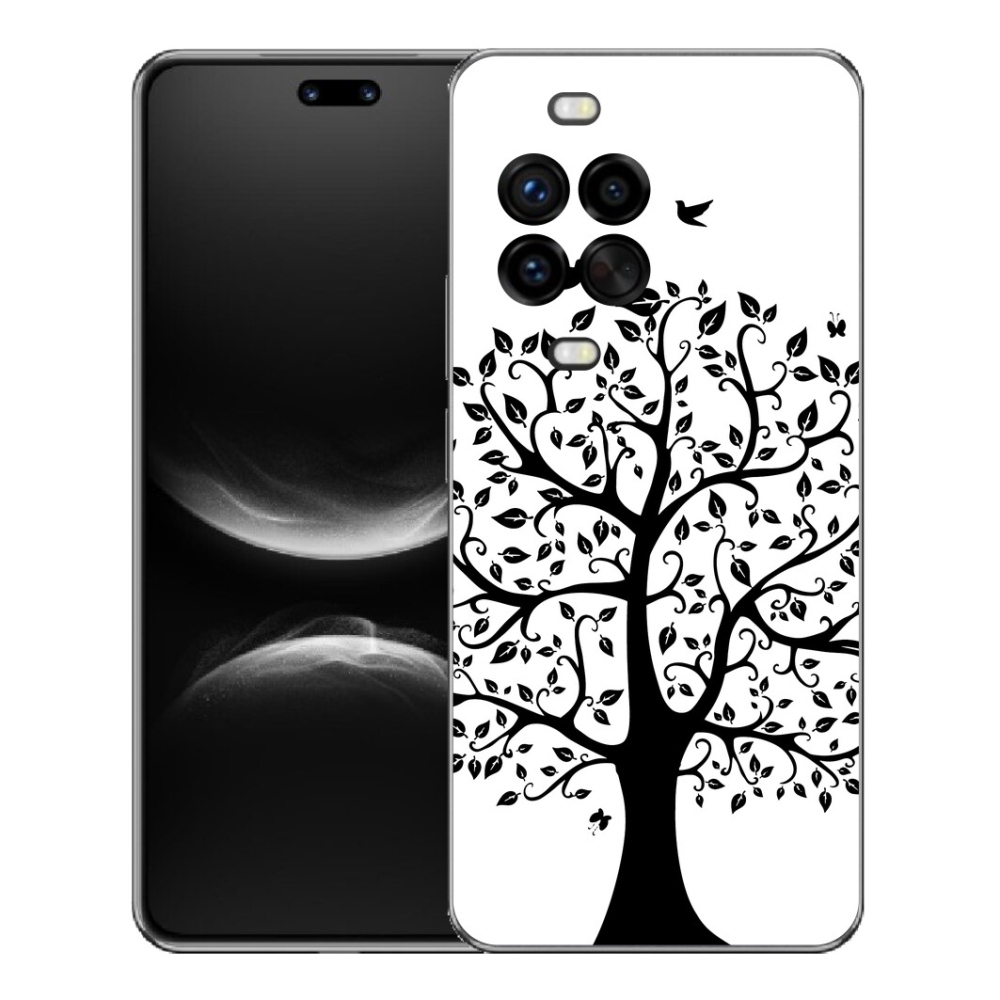 Gelový kryt mmCase na Huawei Nova 14 Pro - černobílý strom